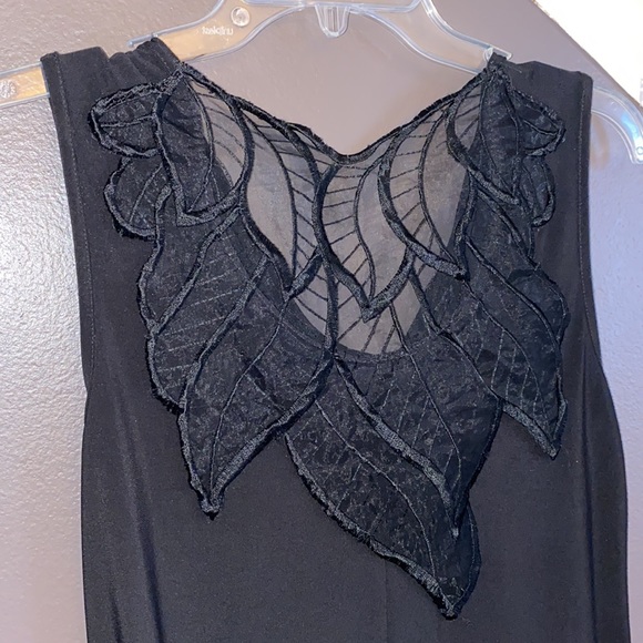 Jennie & Marlis black lace dressy tank small - Picture 3 of 4
